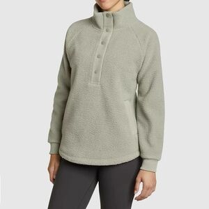 Eddie Bauer Women's Glacier Breeze Mock
Neck Fleece Jacket - Size Large, Sage